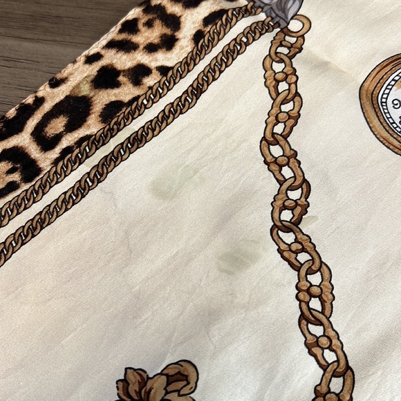 90’S SILK SCARF ADRIANNE LANDAU CLOCKS WATCHES - Picture 5 of 10